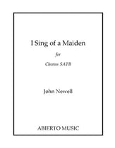 I Sing of a Maiden SATB choral sheet music cover
